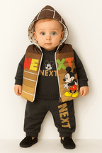 3 Pcs Baby Puffer Jacket Set KDC 080 - Kiddiesco