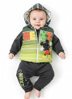 3 Pcs Baby Puffer Jacket Set KDC 080 - Kiddiesco
