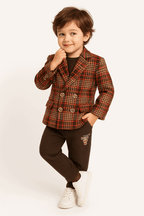 3 Pcs Boy Coat suit Set KDC 020 - Kiddiesco
