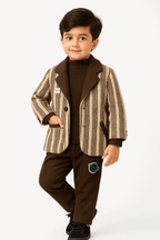 3 Pcs Boy Coat suit Set KDC 022 - Kiddiesco