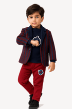3 Pcs Boy Coat suit Set KDC 022 - Kiddiesco