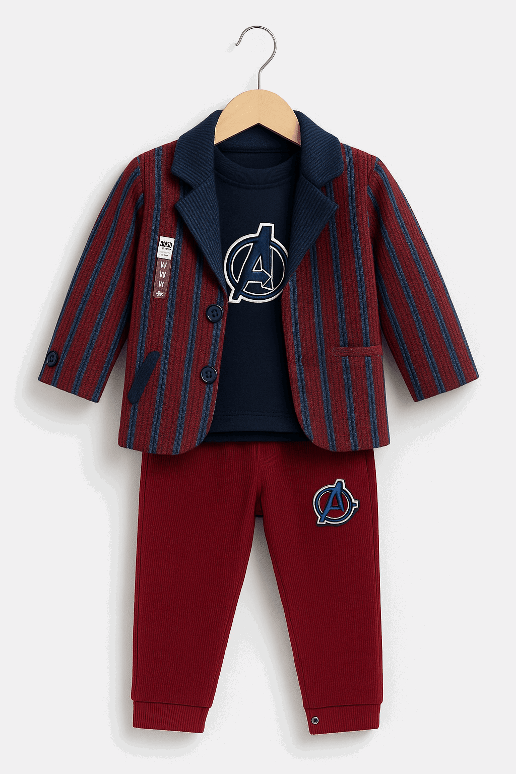 3 Pcs Boy Coat suit Set KDC 022 - Kiddiesco