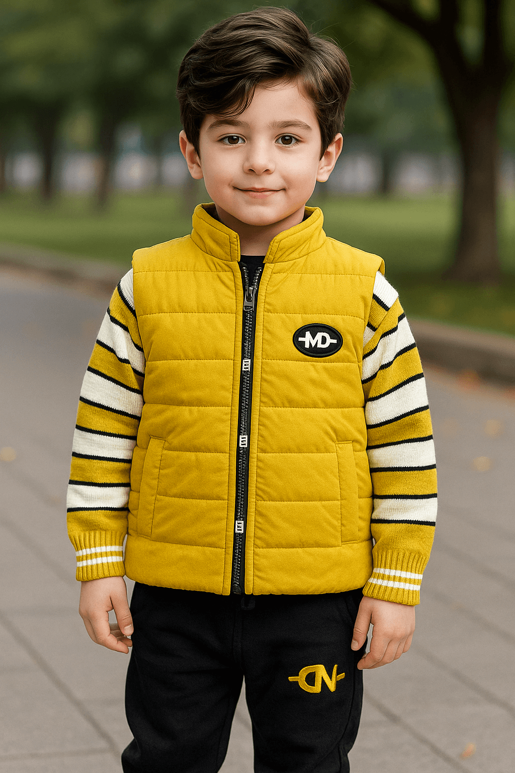 3 Pcs Boy Puffer Jacket Set KDC 023 - Kiddiesco