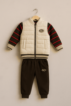 3 Pcs Boy Puffer Jacket Set KDC 024 - Kiddiesco