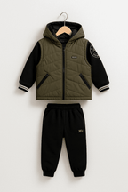 3 Pcs Boy Puffer Jacket Set KDC 026 - Kiddiesco