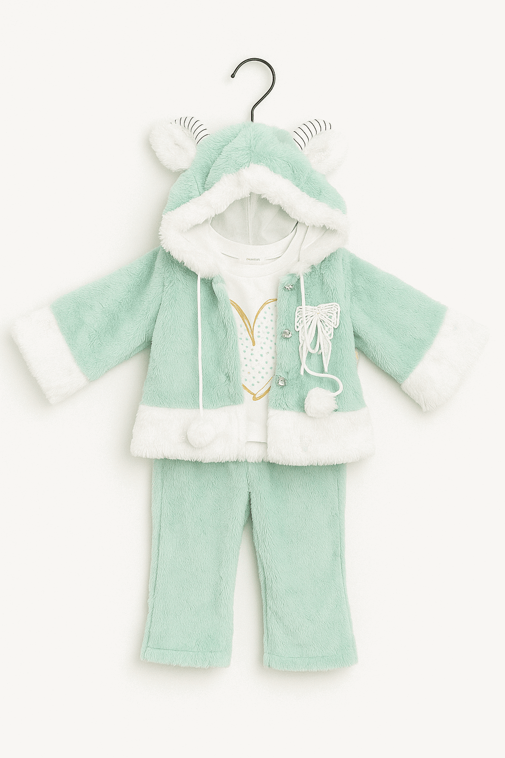 3 Pcs Furry Little Joy Outfit KDC 070 - Kiddiesco