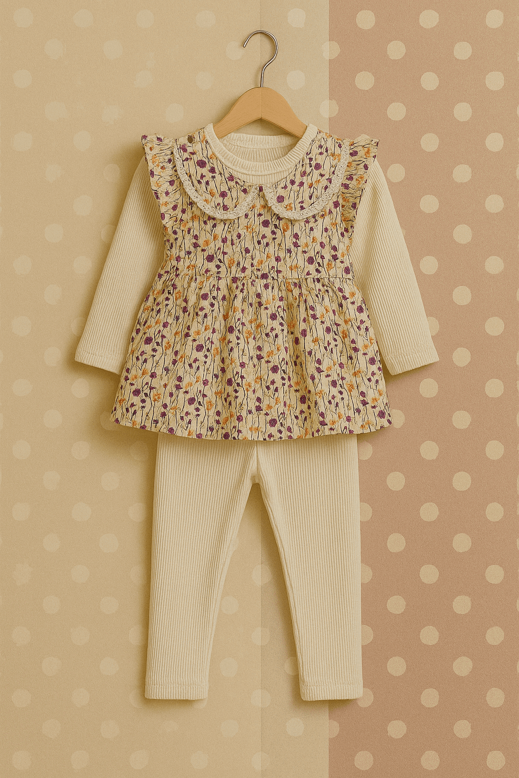 3 Pcs Girl Frock KDS 54 - Kiddiesco
