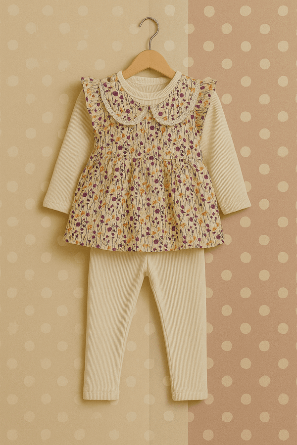 3 Pcs Girl Frock KDS 54 - Kiddiesco