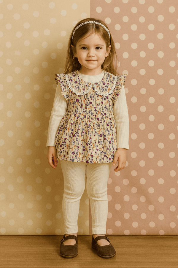 3 Pcs Girl Frock KDS 54 - Kiddiesco