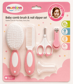 4 Pcs Baby Care Kit Pink - Kiddiesco