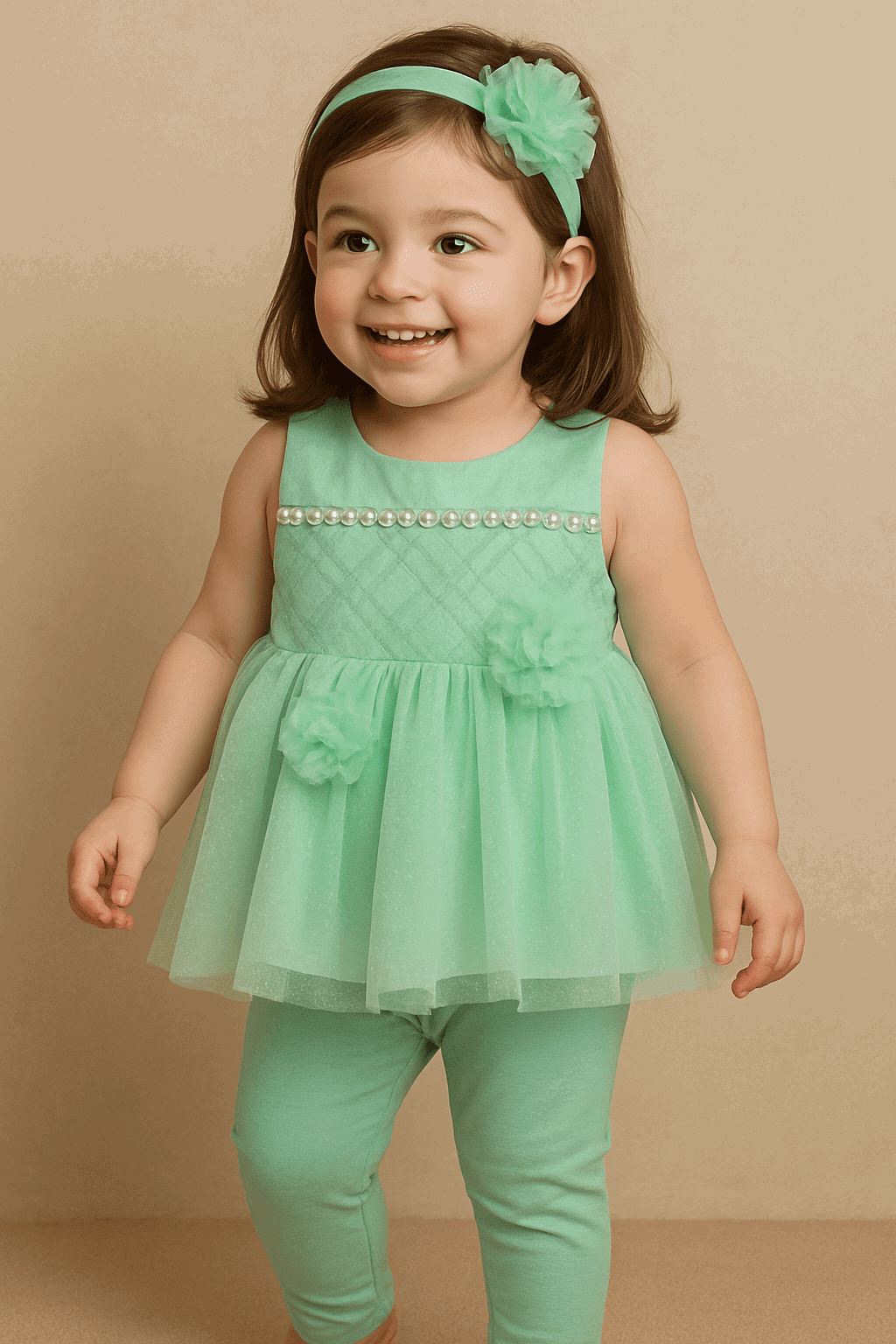 4 Pcs Girl Fancy Frock KDS 53 - Kiddiesco