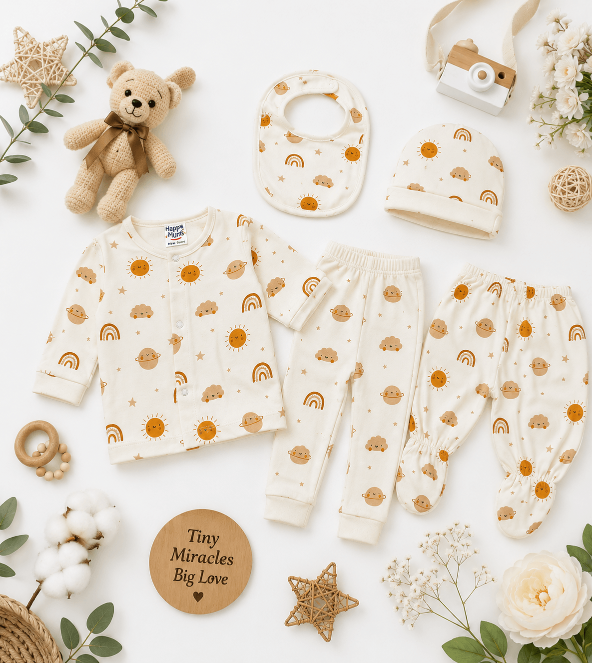 5pcs Sunny Dreams Baby outfit - Kiddiesco