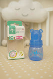 Baby Food Grade Feeding PP Feeder Bottle Blue