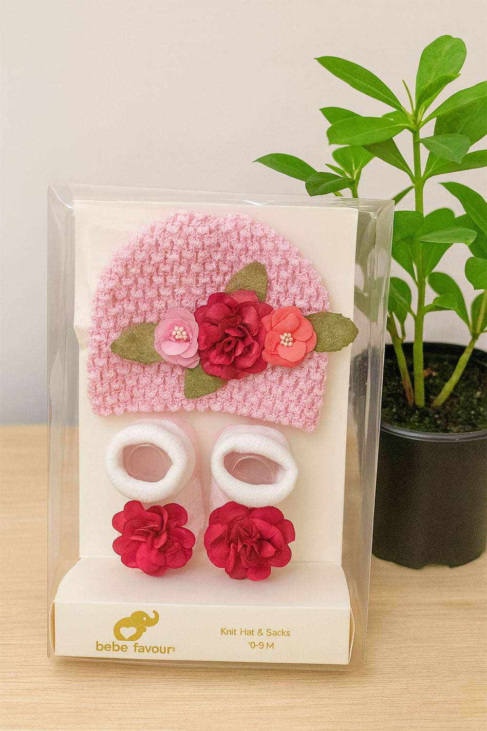 Pink Blossom Footwear Set