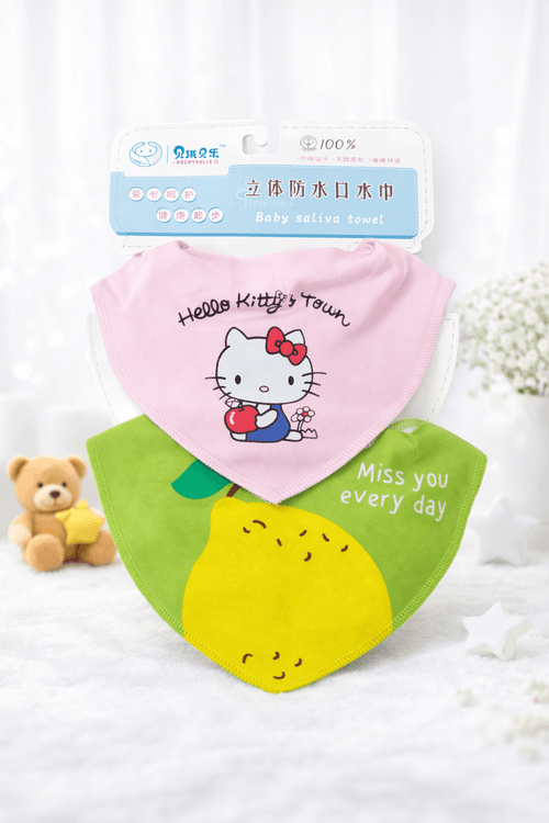 Colourful baby bibs