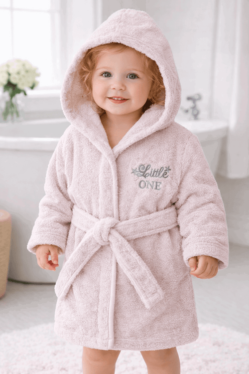 Kids Embroidery Bathrobe