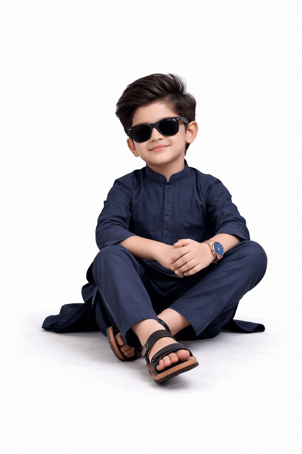 Boy Embroidered Shalwar Kameez KDC 012 Secondary image