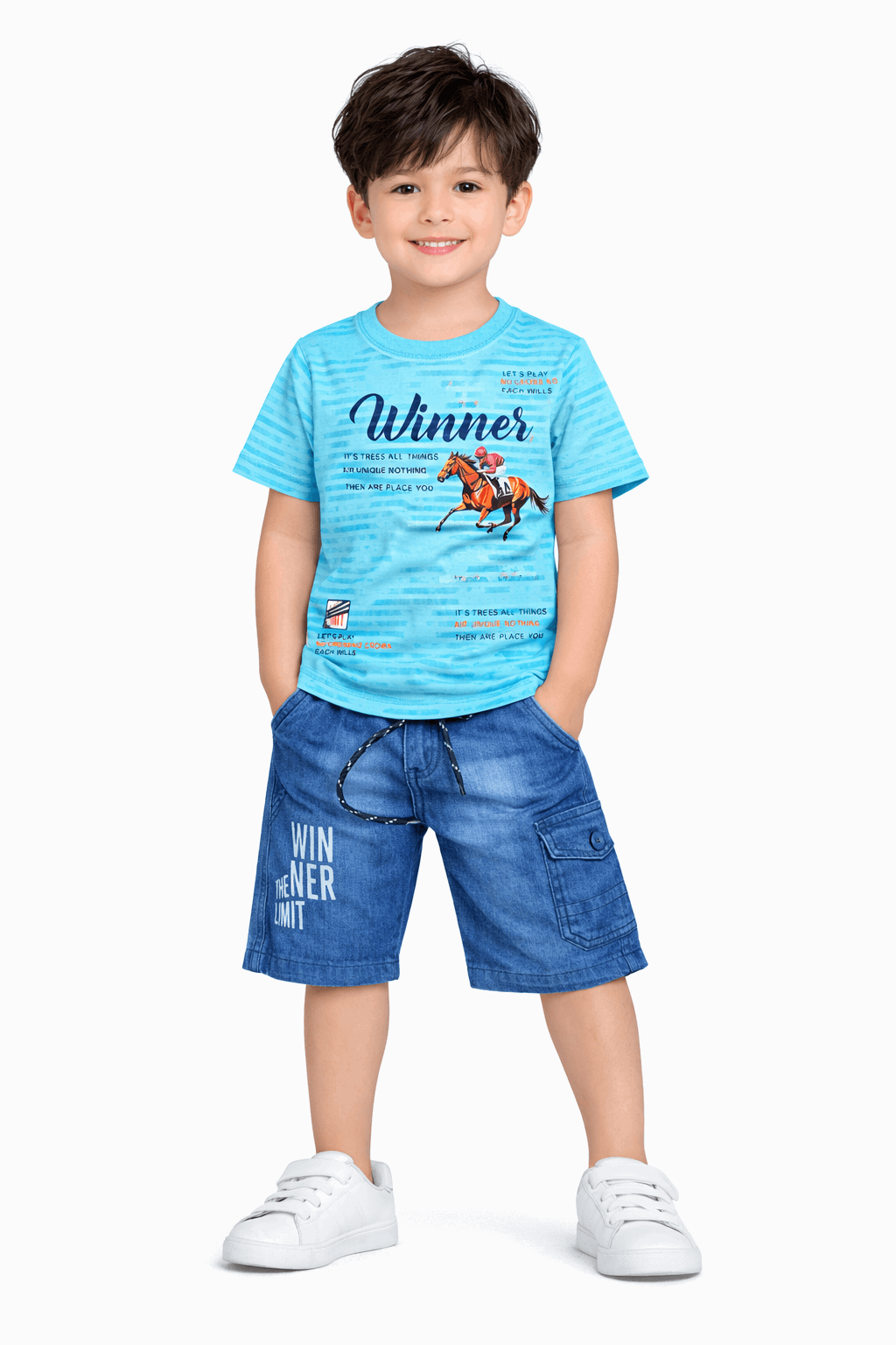 Boys Winner Horse Summer Outfit Main image