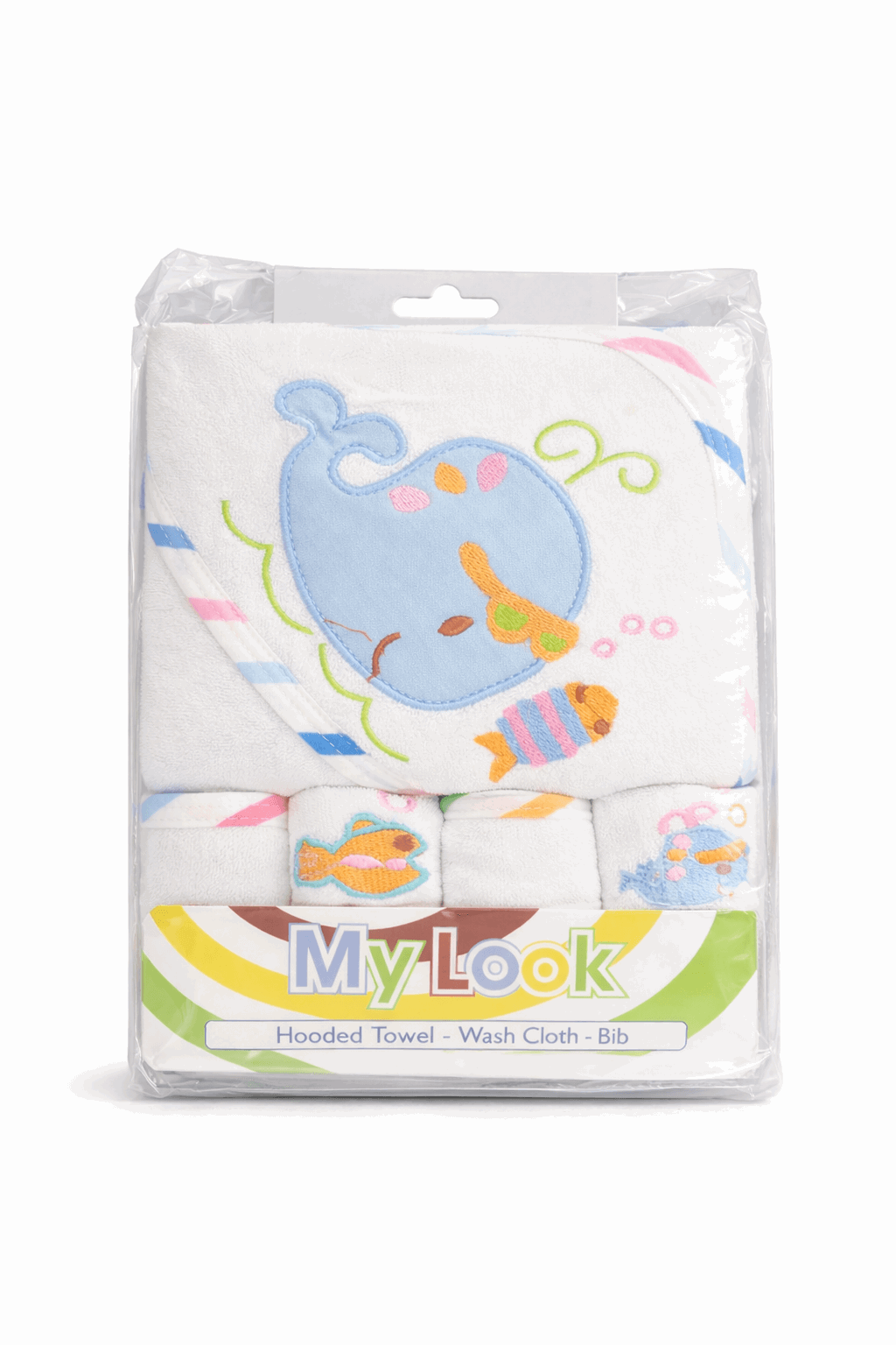 5-Piece Hooded Towel & Washcloth Set