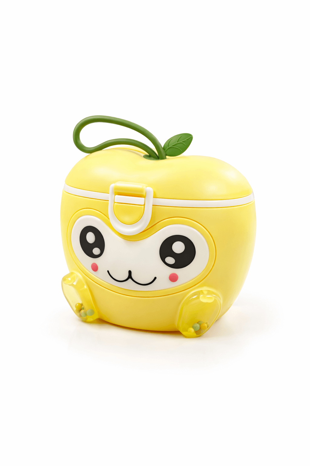 Cute Apple Milk Powder Container Yellow