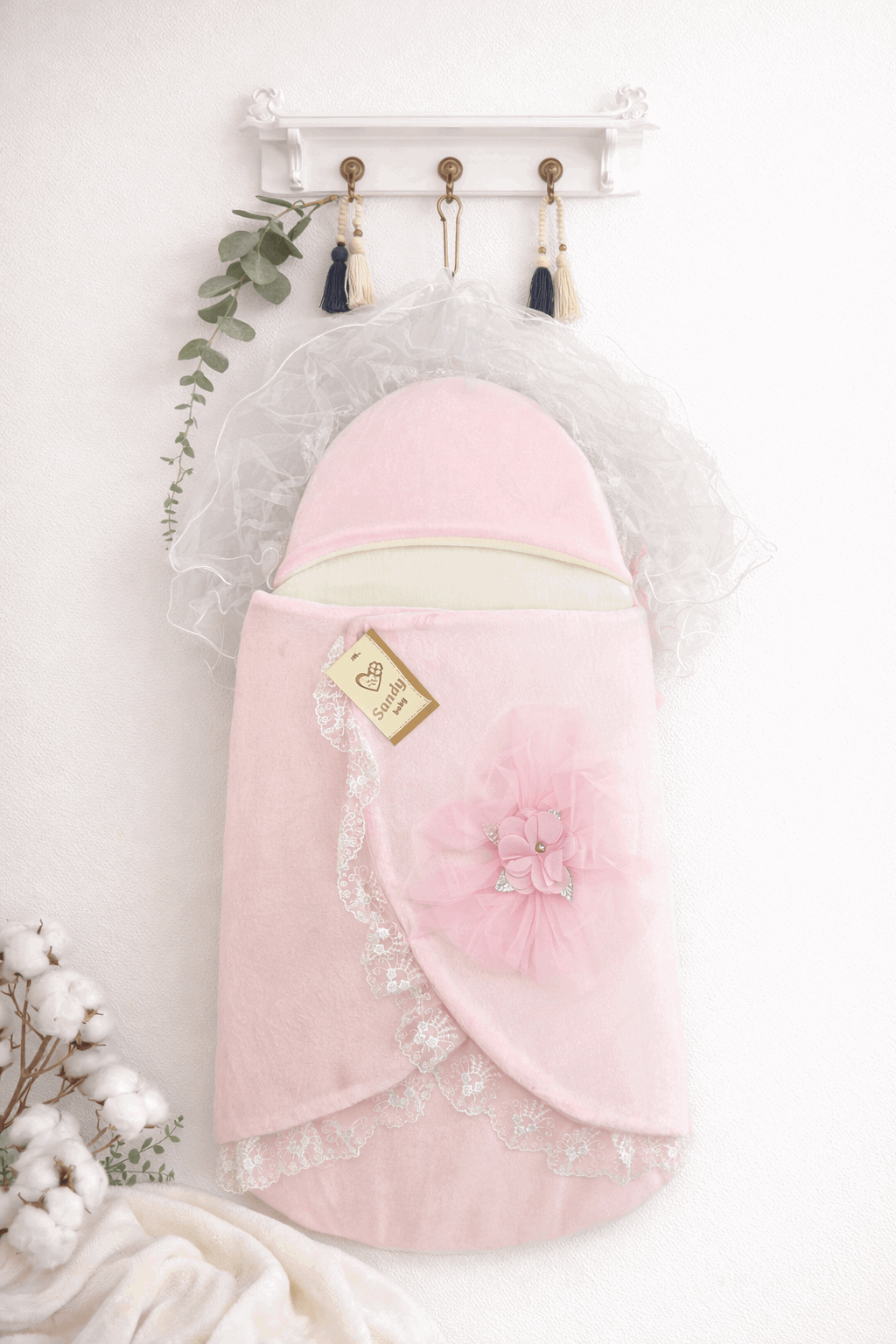 Newborn Sleeping Bag Delicate pink
