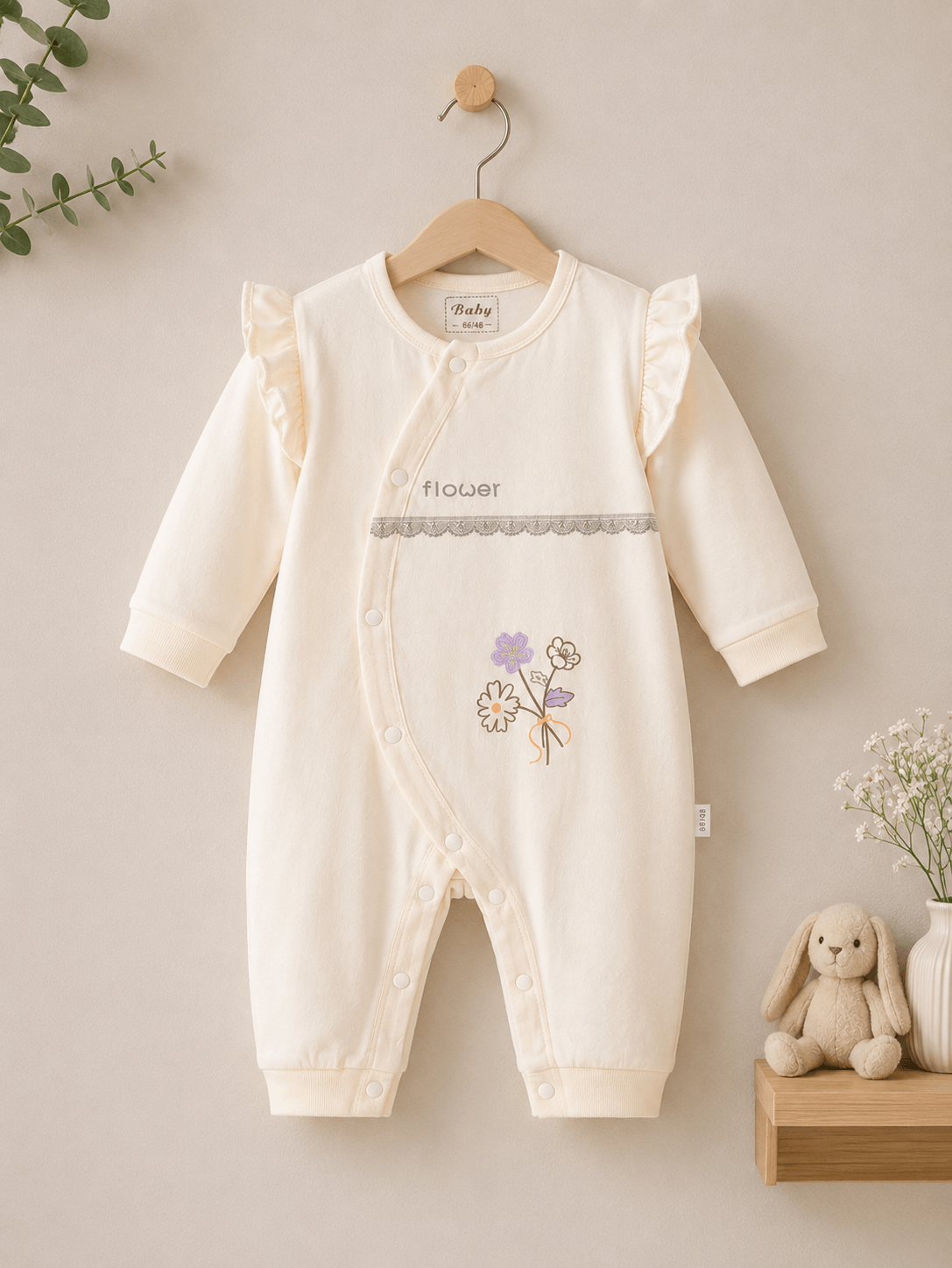 Little Blossom Floral Romper Outfit