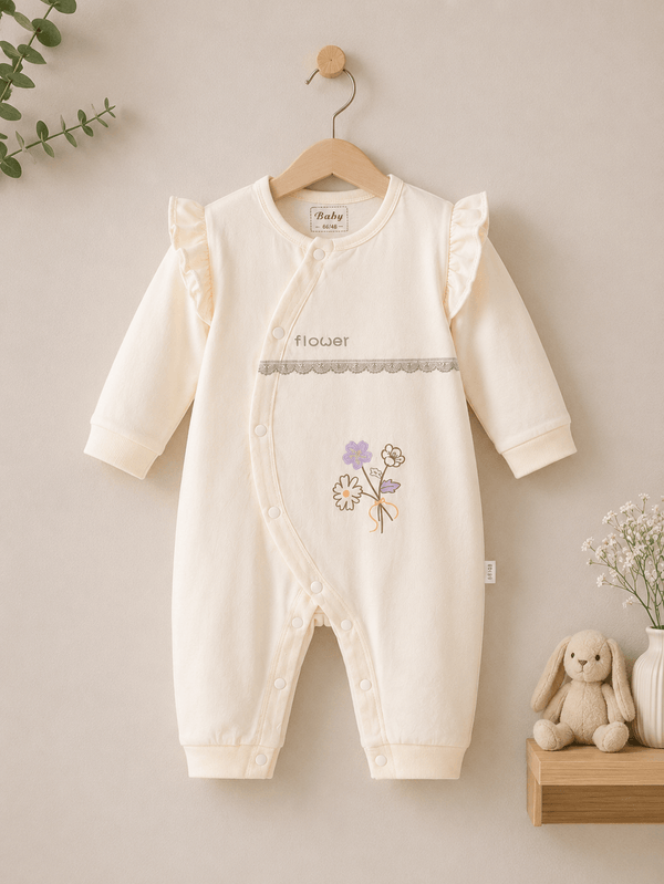 Little Blossom Floral Romper Outfit
