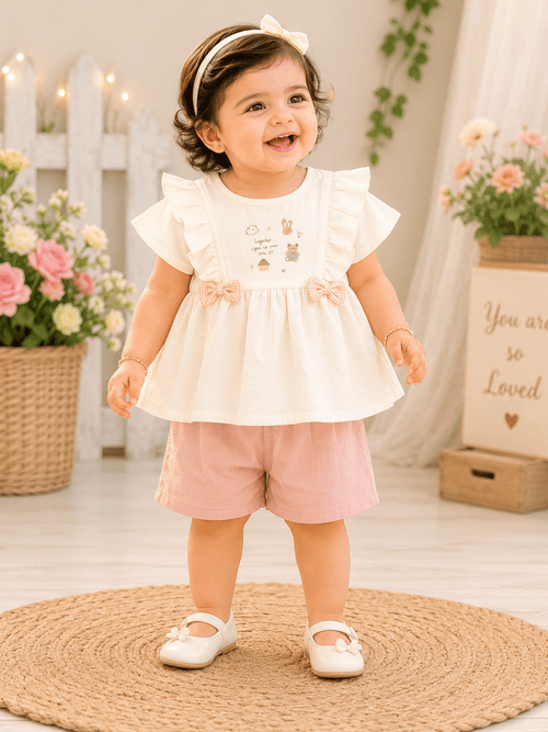 Blush Bloom Ruffle Outfit