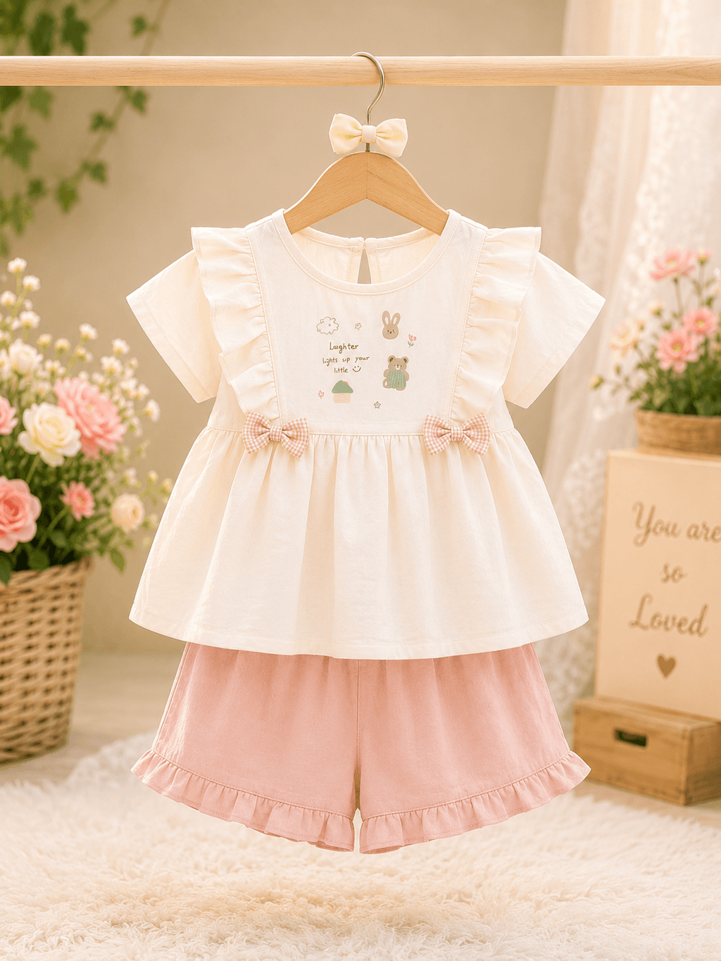 Blush Bloom Ruffle Outfit