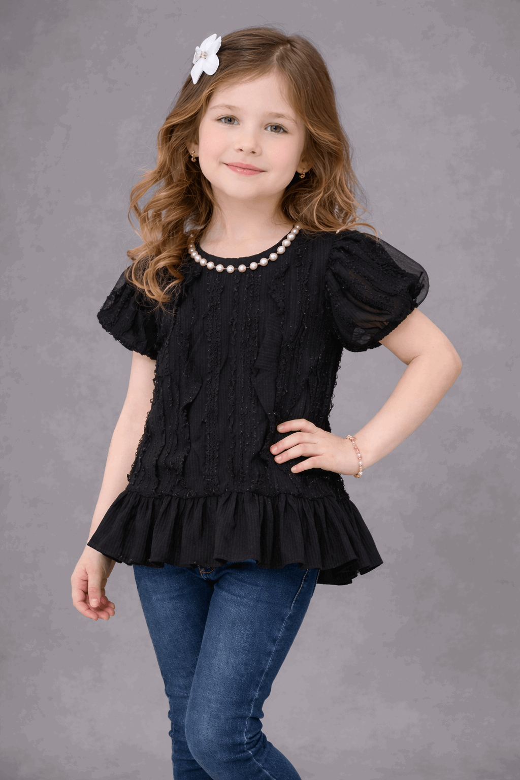 Elegant Charm Peplum Shirt Main image