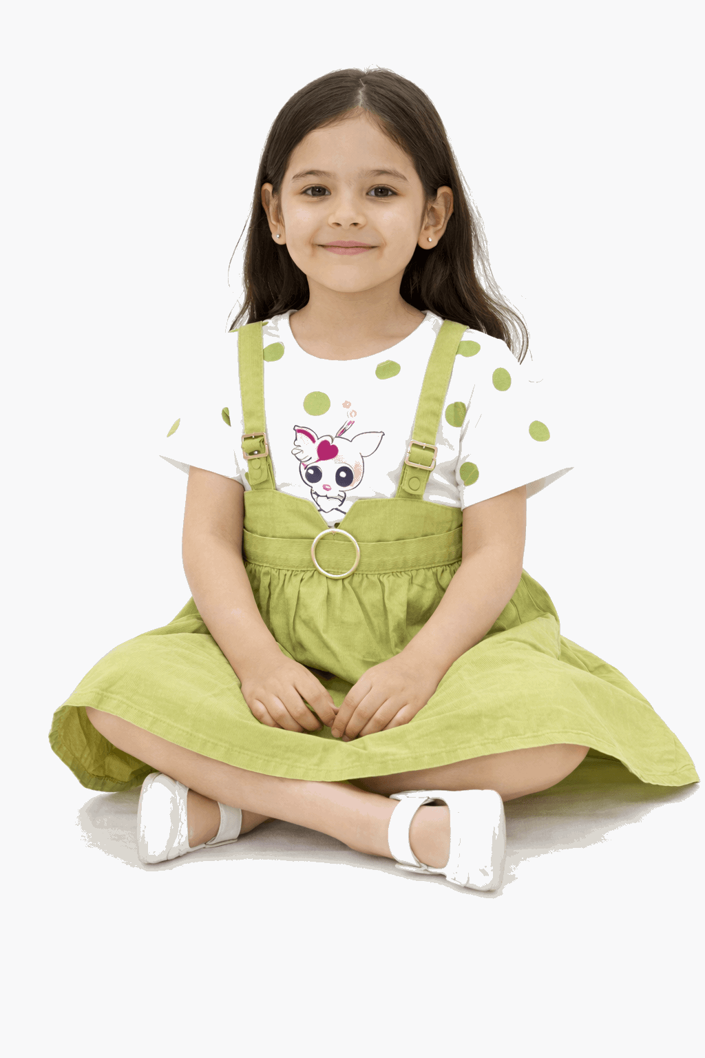 Green Labubu Blossom Dress Secondary image