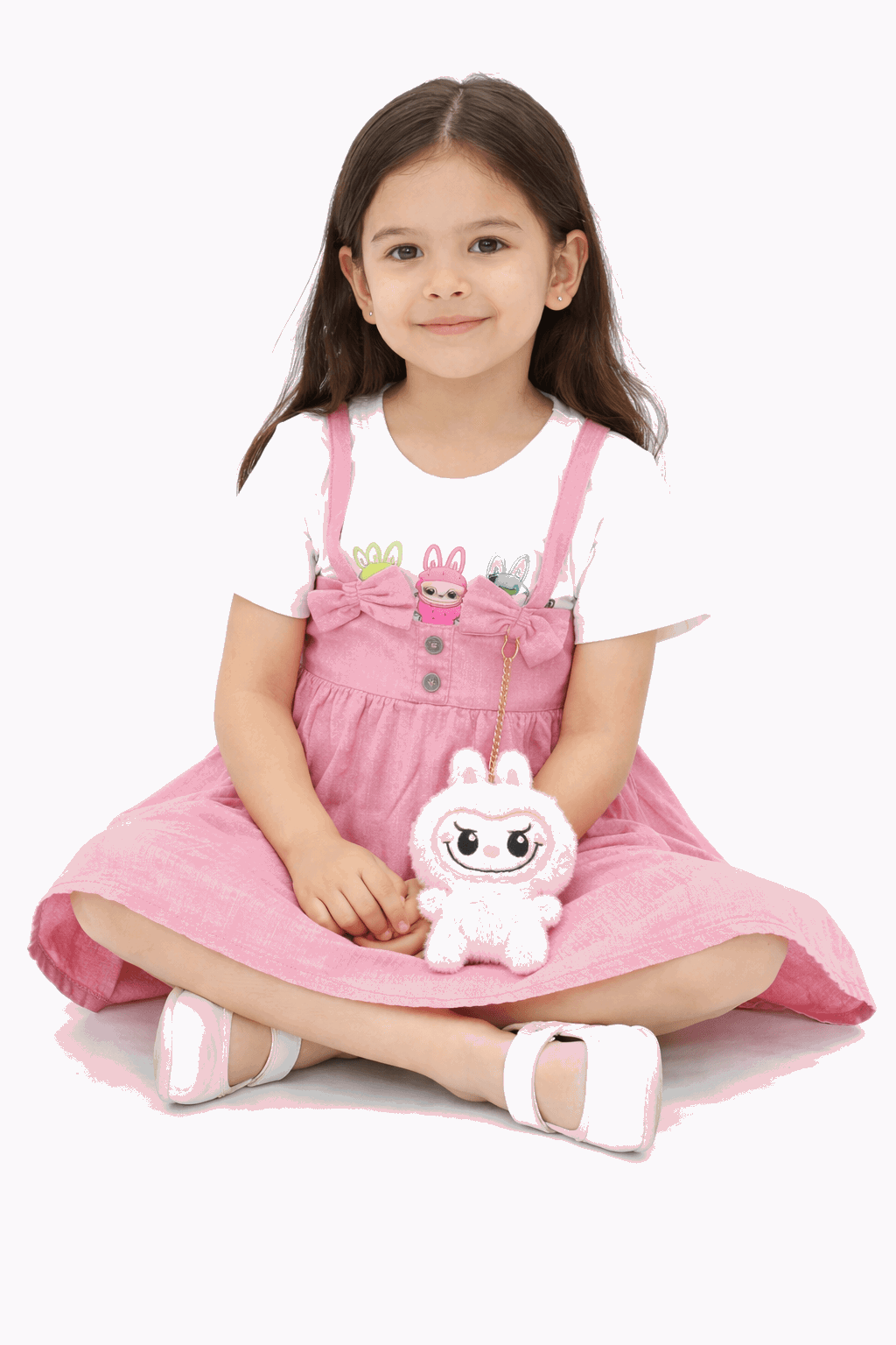 Pink Labubu Blossom Dress Secondary image