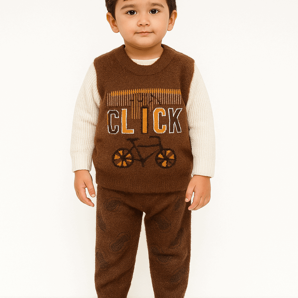 Boy Winter  Woolen Shirt & Pant Set KDC 065