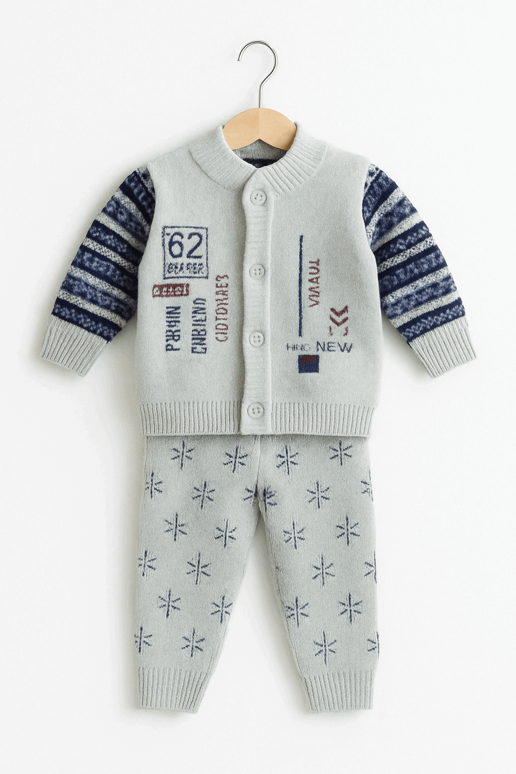 Boy Winter  Woolen Shirt & Pant Set KDC 066