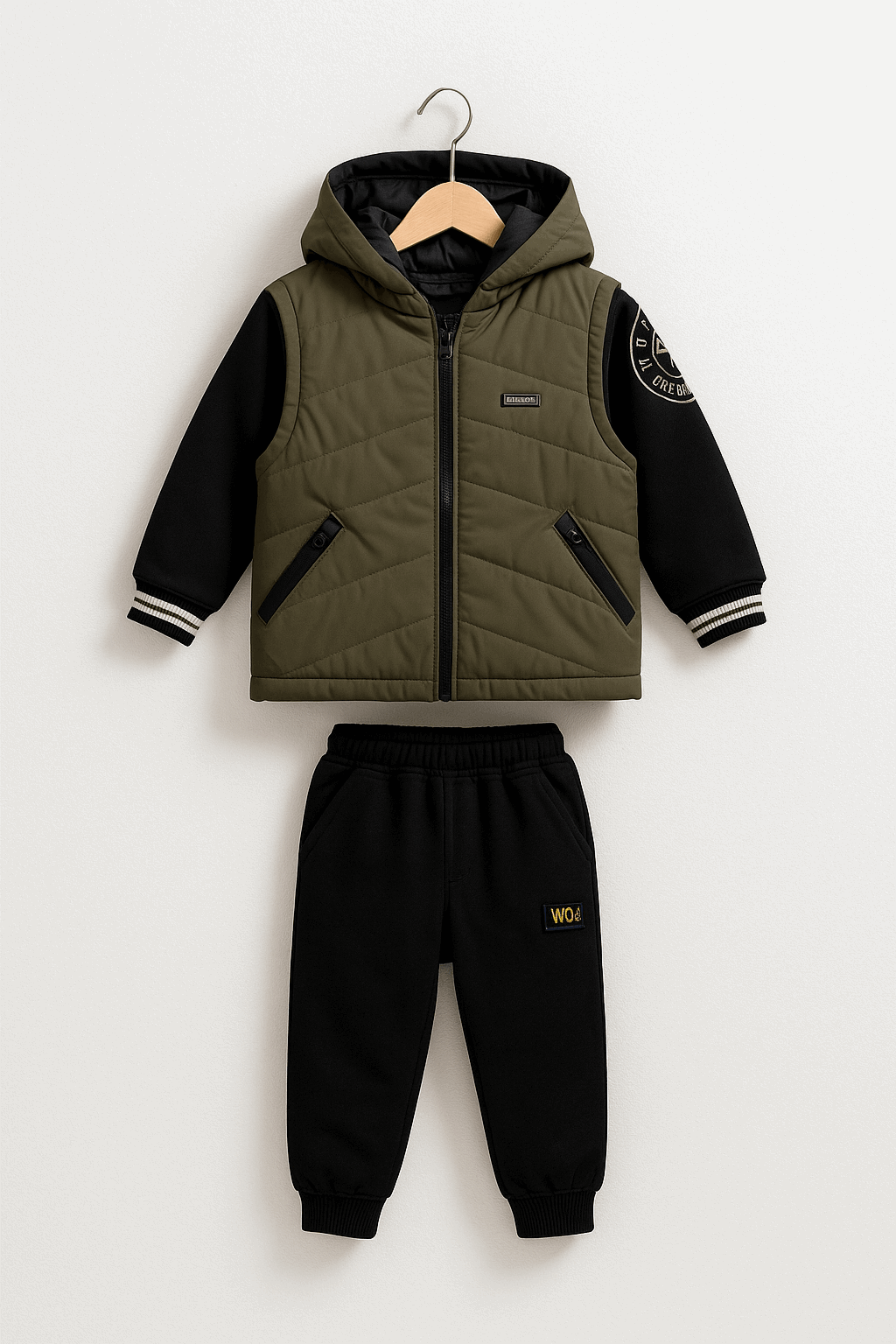 3 Pcs Boy Puffer Jacket Set KDC 026