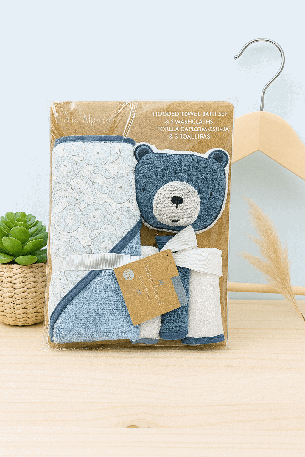 Hooded Towel & Bath Toy  Wash Cloths