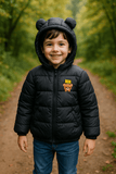 Boy Quilted Jacket Black KDC 019