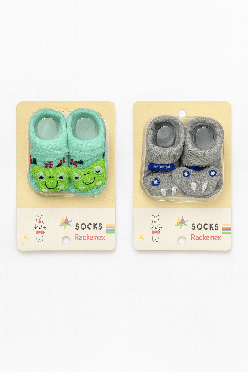 Tiny Treads Delight Baby Anti-Slip Socks  Pack of 2 KDS 016