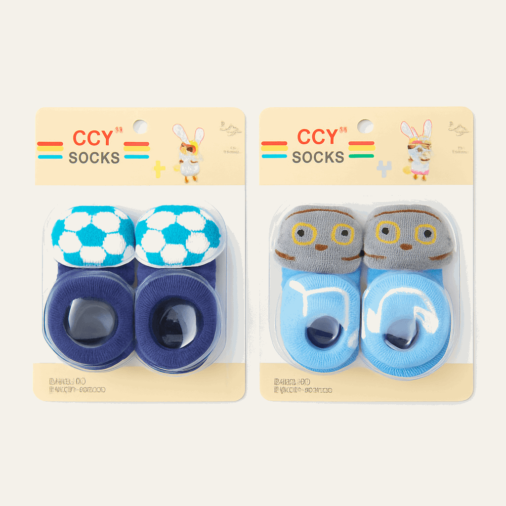 Tiny Treads Delight Baby Anti-Slip Socks  Pack of 2 KDS 030