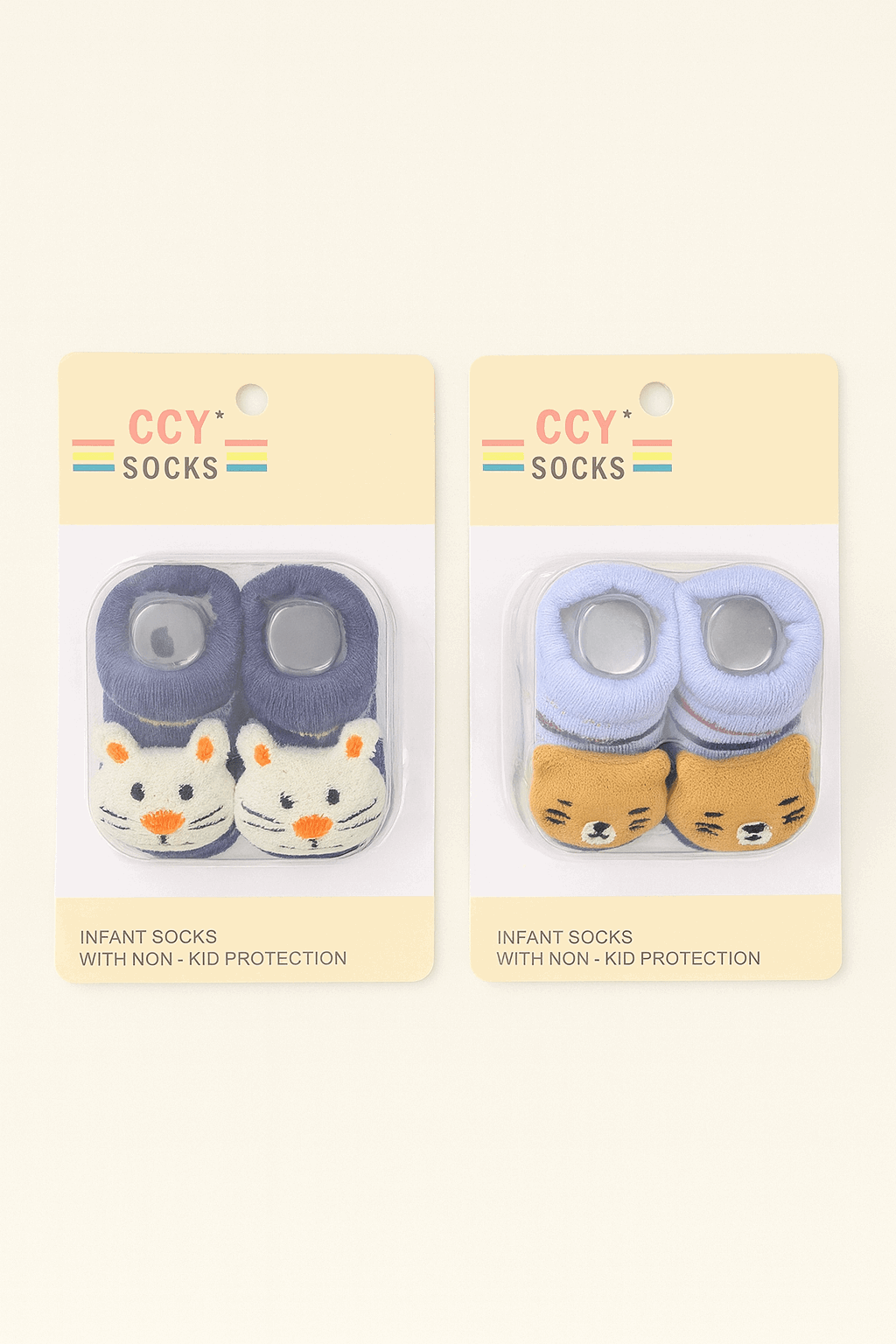 Tiny Treads Delight Baby Anti-Slip Socks  Pack of 2 KDS 034