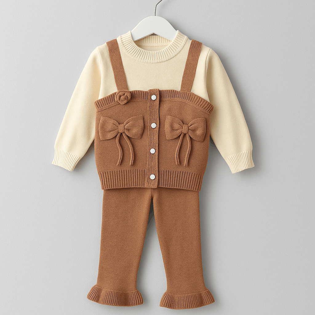 Girls Woolen Sweater & Pajama Set KDC 015
