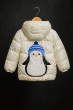 Girl Quilted Jacket White KDC 014