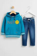 Boy Hoodie Shirt Denim Pant KDC 041