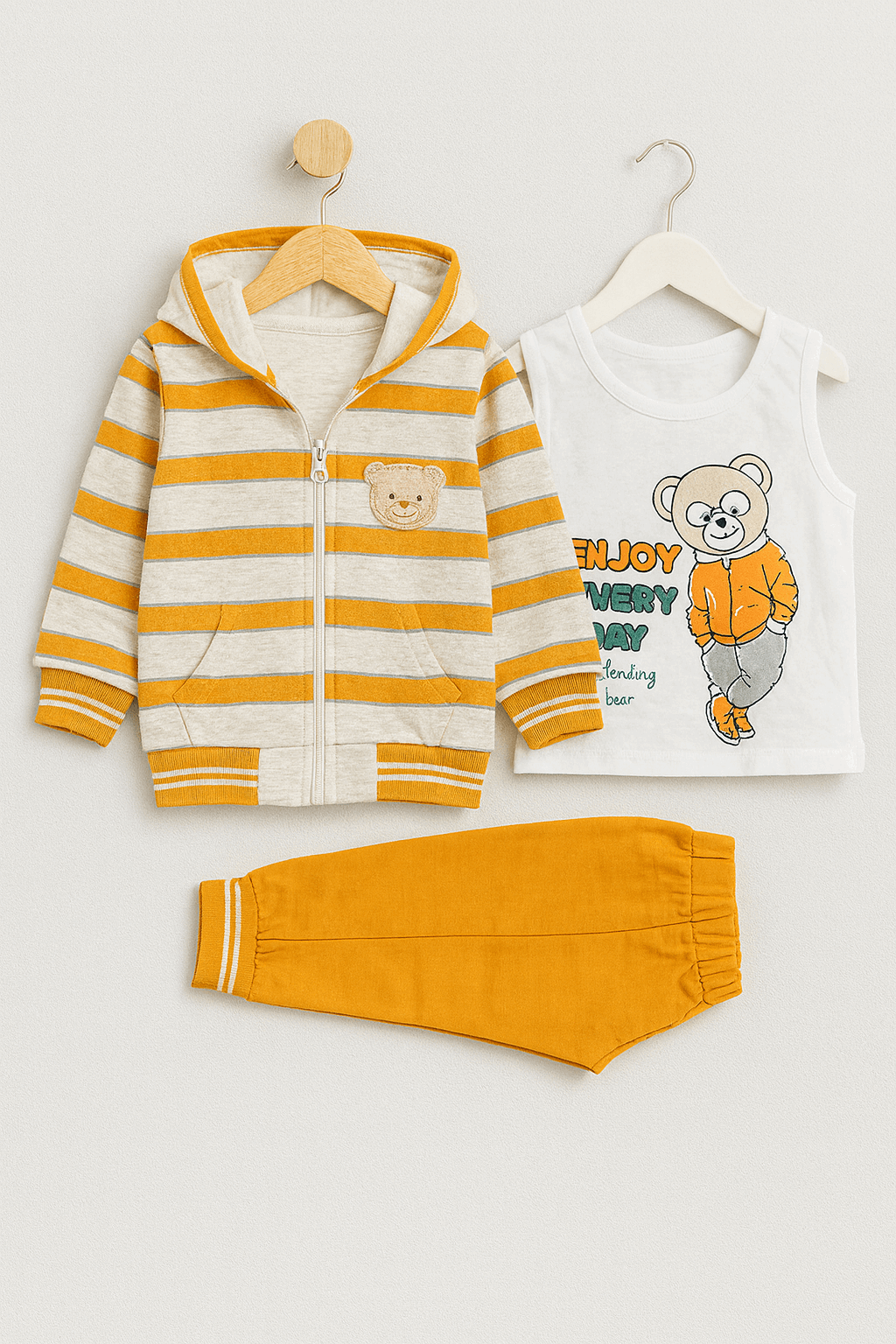 Boy 3 Pcs Hoodie Pajama Shirt  KDC 052