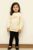 Girls Woolen Shirt & Pajama Set