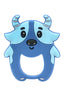 Kritiu Baby Teether Combo - Fruit Shape Teether and Classic Teether Set - BPA-Free, Safe, and Soothing - Ideal for Teething Babies Blue