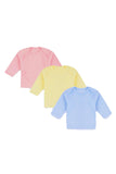 Pack of 3 Full-Sleeve Inner Vests in Assorted Colors
