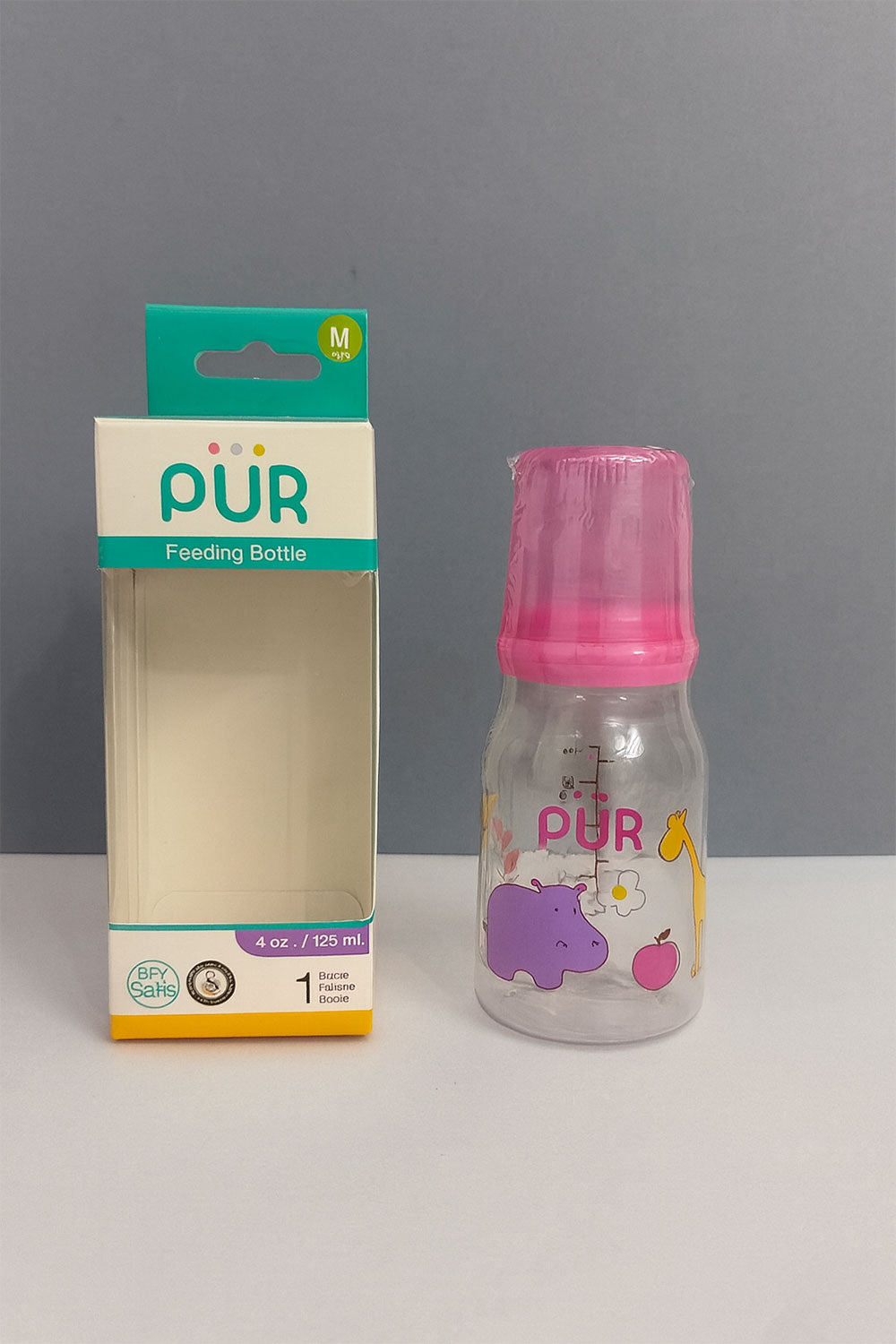 Pur Classy Feeding Bottle Pink