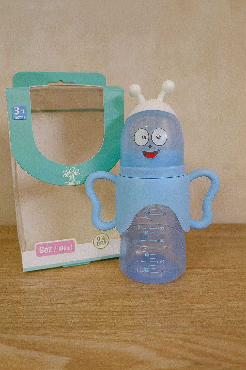 Roots Natural Anti-Colic Feeding Bottle Blue