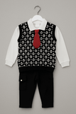 Boy 3 Pcs Sweater & Pajama Shirt Set KDC 054